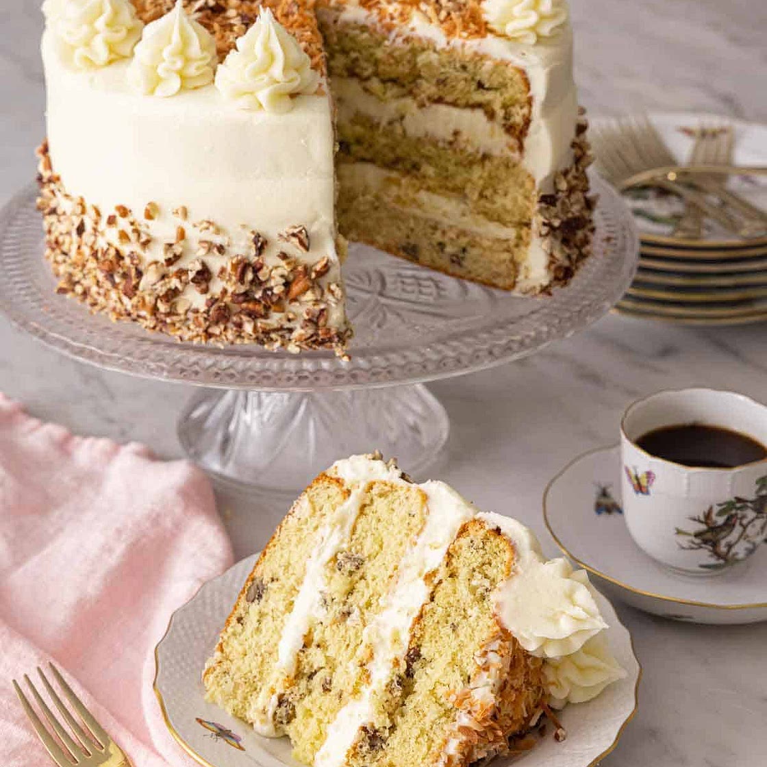Coconut Italian Cream Cake