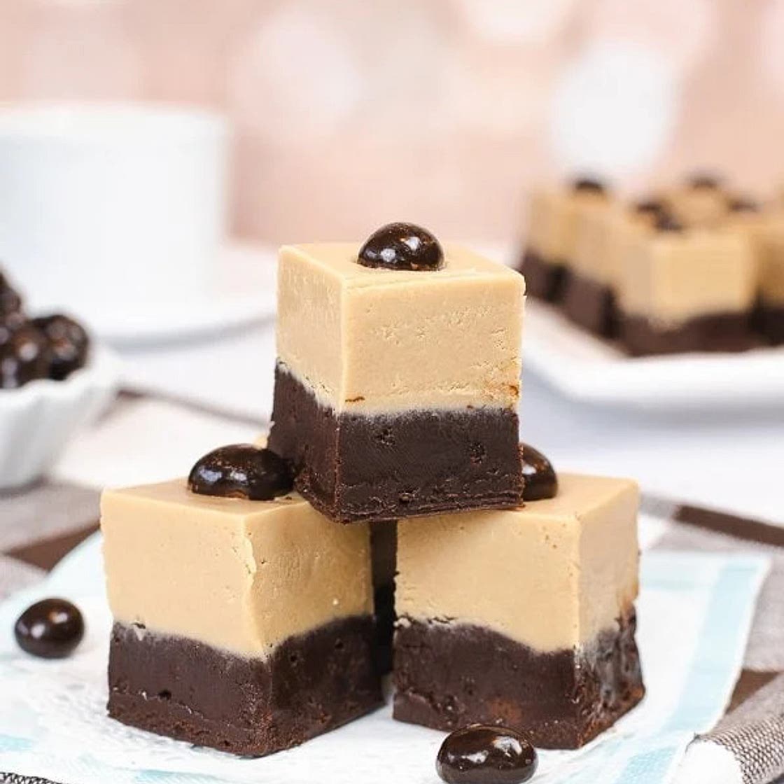 Layered Cappuccino Fudge