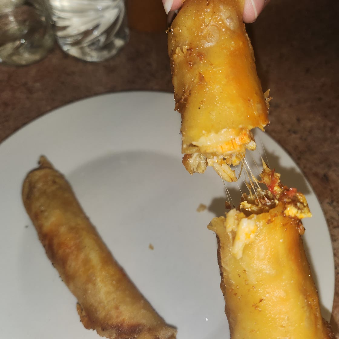 Crab and Cheese Springrolls