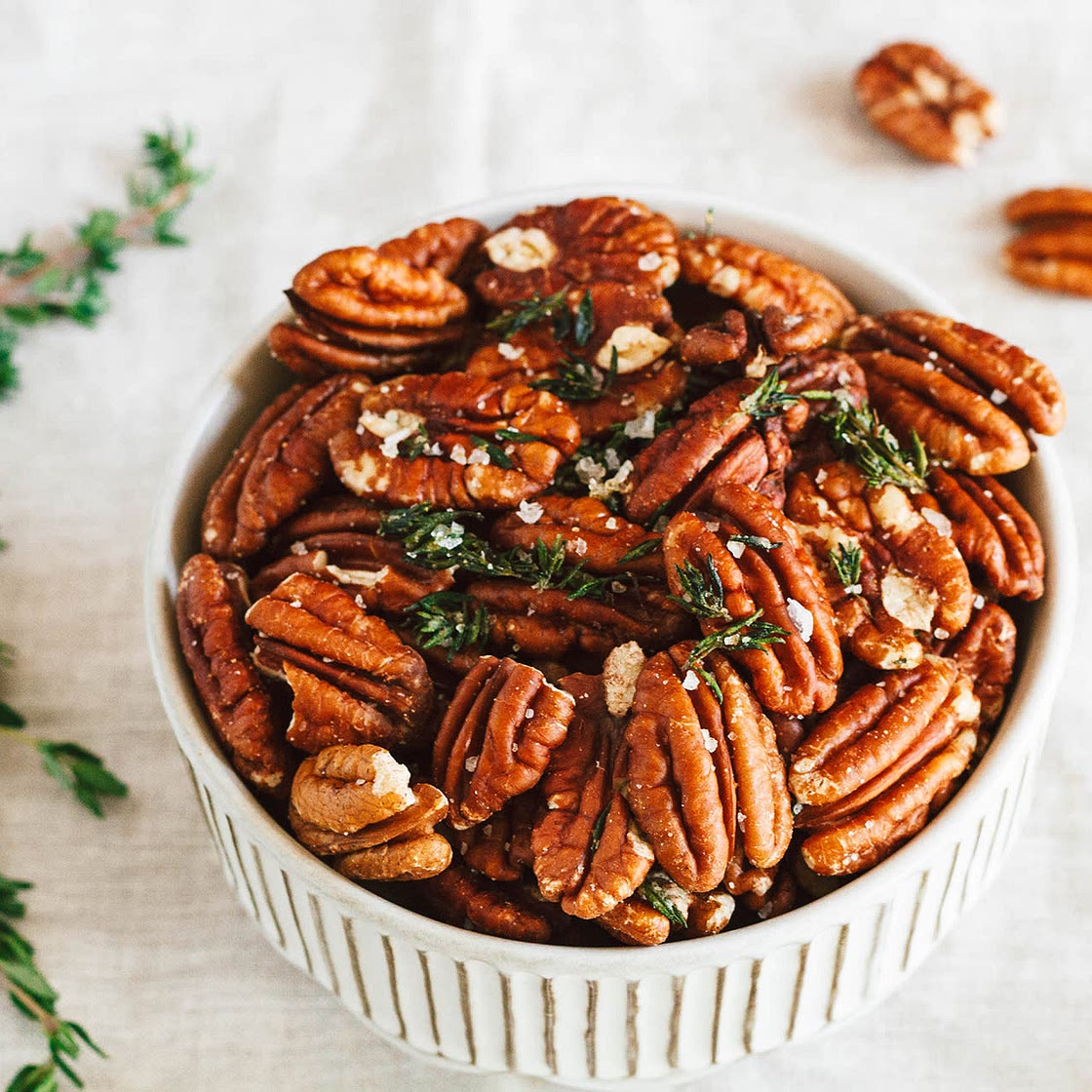 Thyme Roasted Pecans