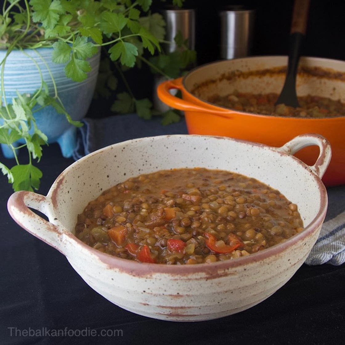 Balkan-Style Lentil Stew Recipe