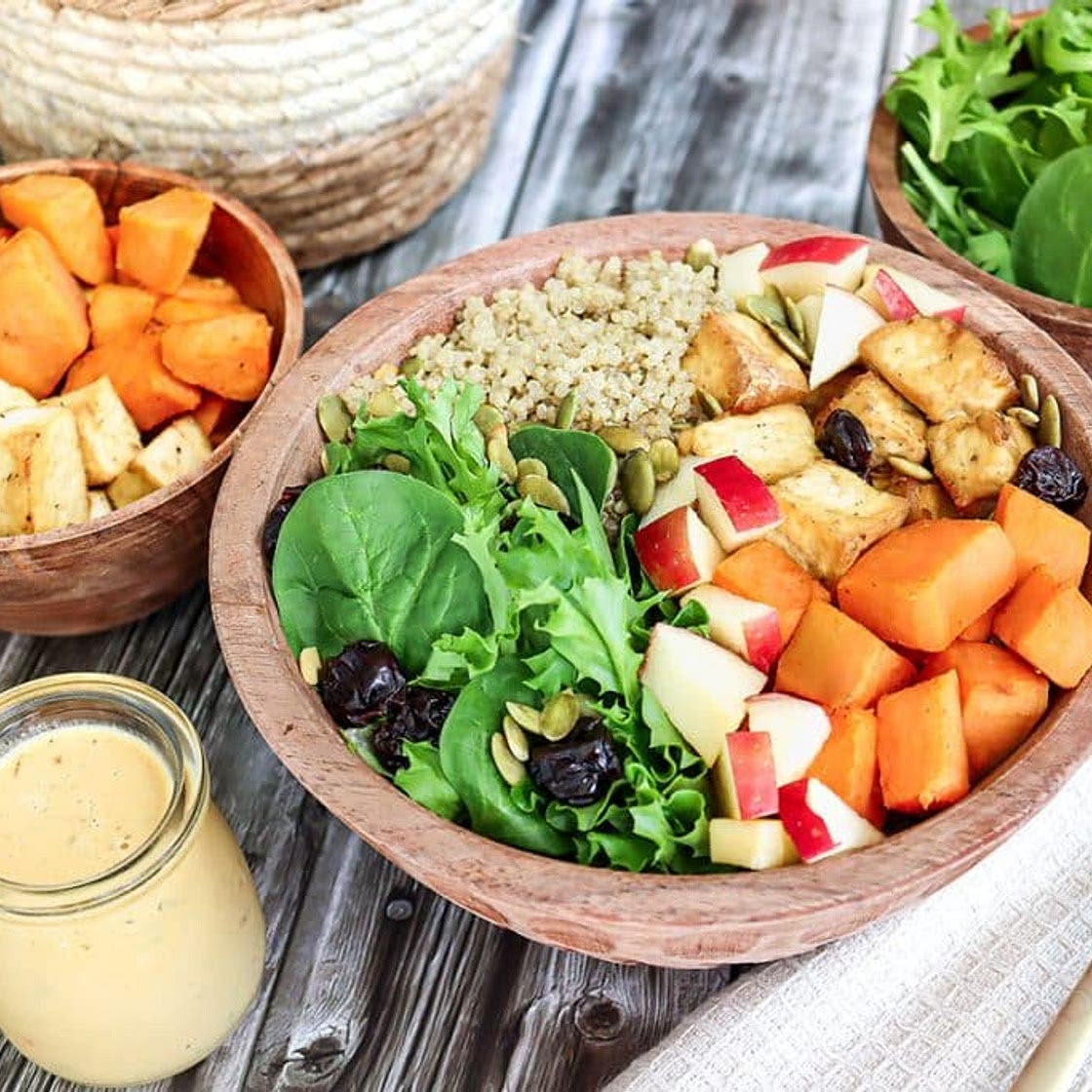 Sweet Potato Tofu Buddha Bowl