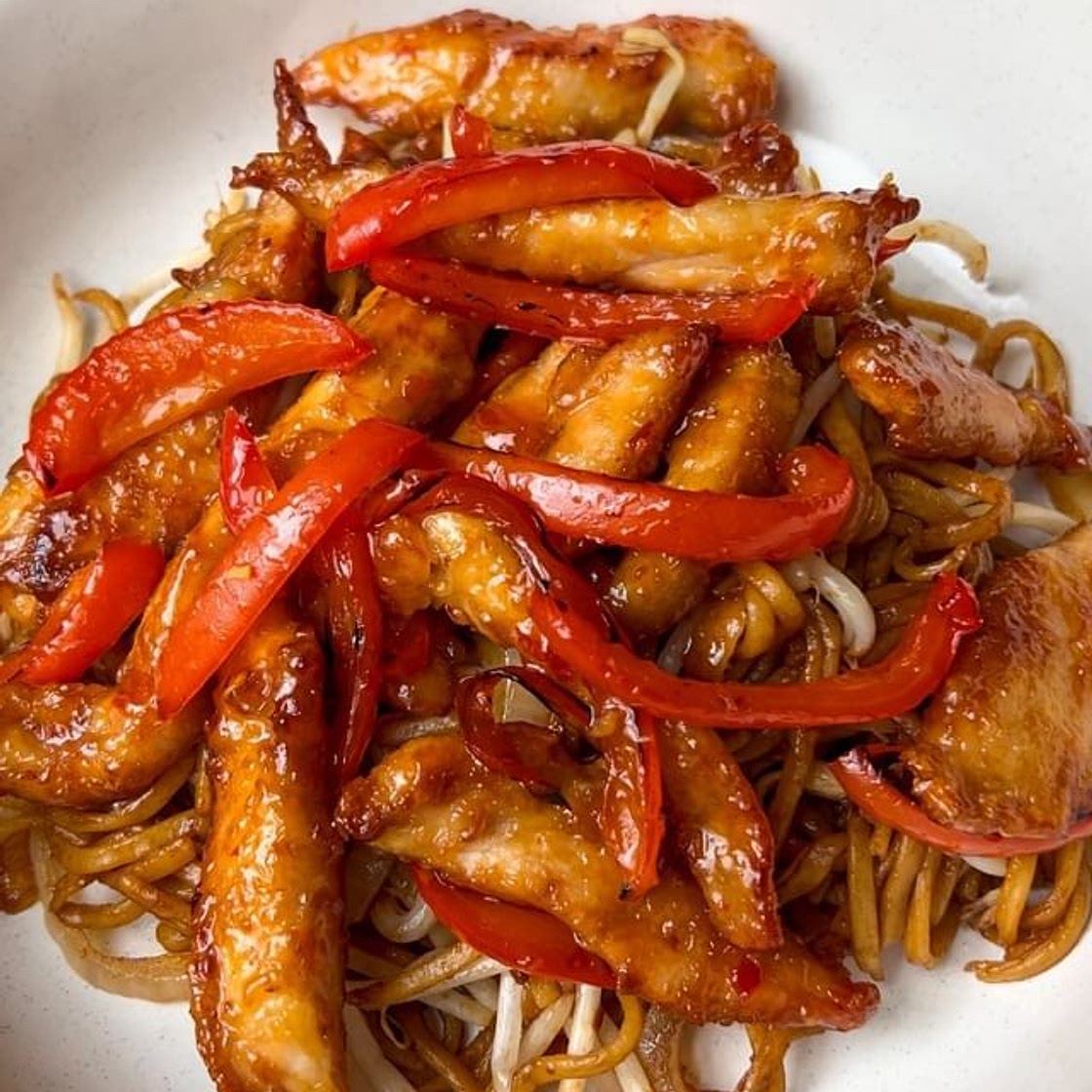 Crispy Chilli Chicken Noodles 😮‍💨
