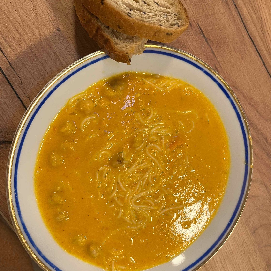 Curried Carrot Noodle Soup
