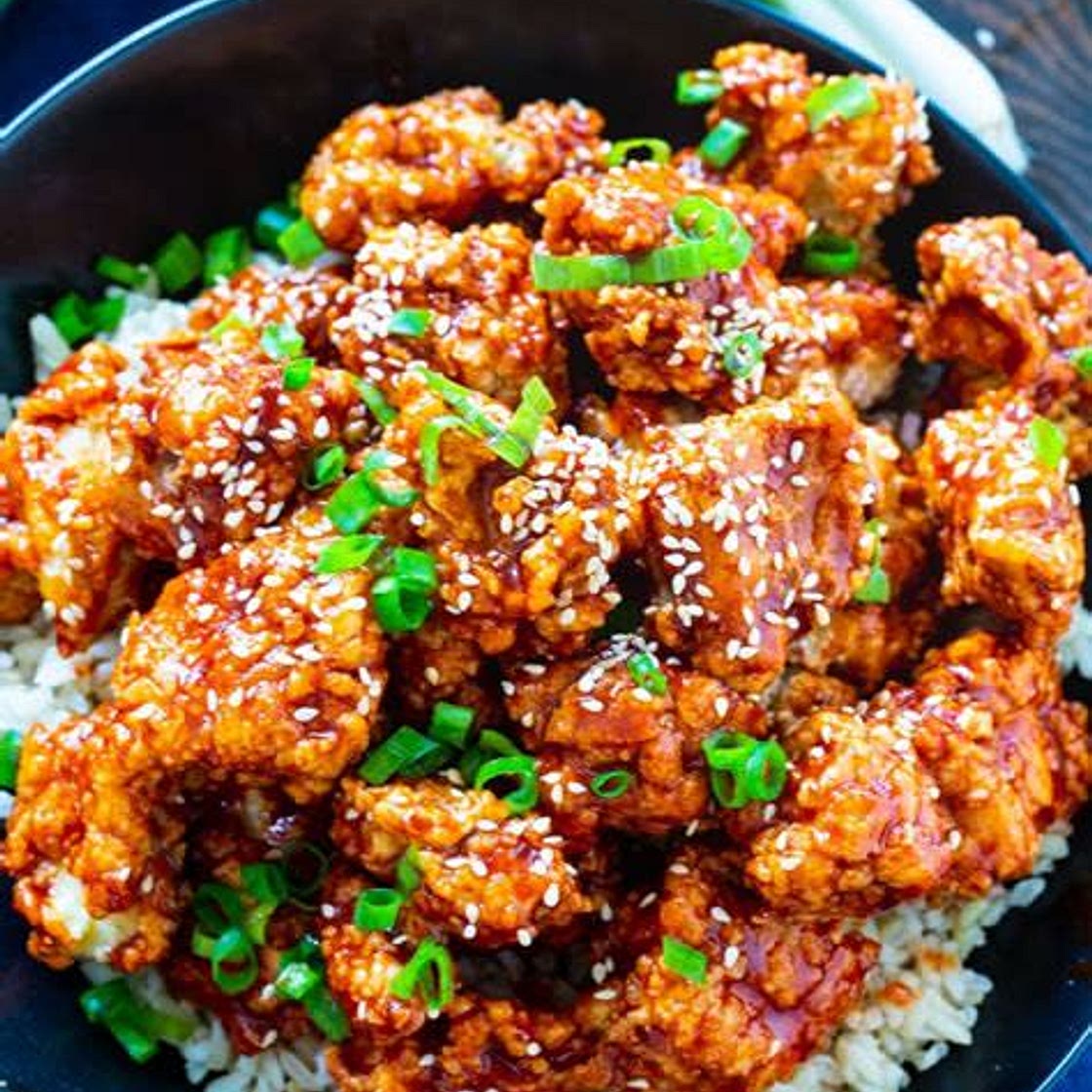 Korean fried chicken meal prep