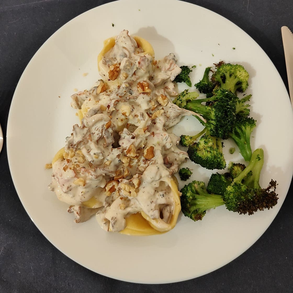 Creamy Garlic Mushrooms and Bacon