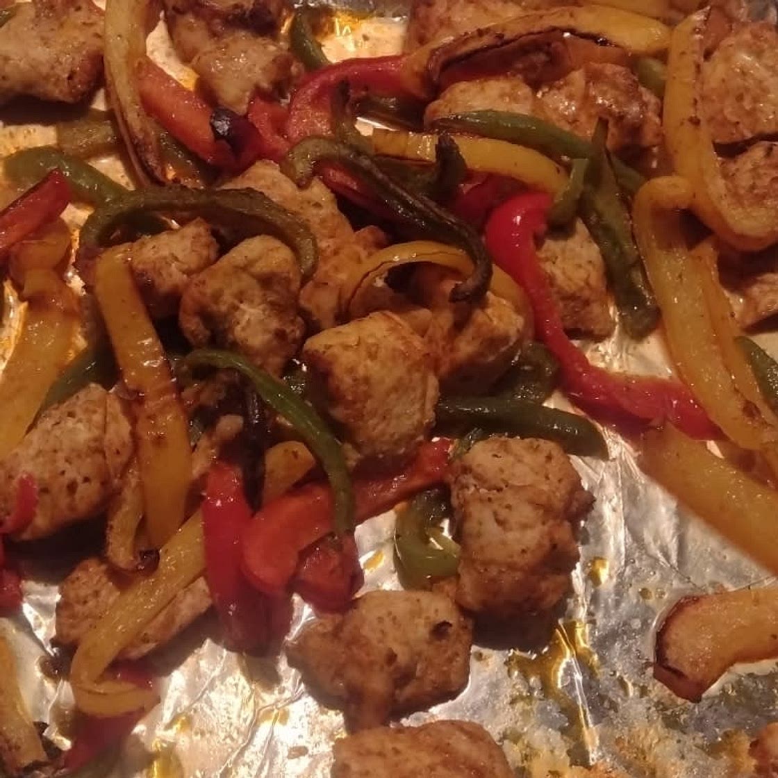 Sheet Pan Chicken Fajitas