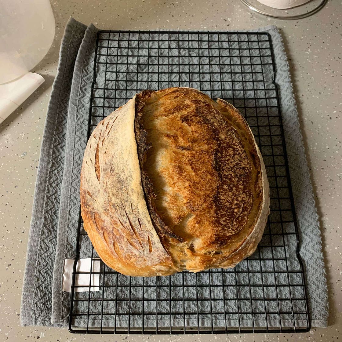 No-Knead Sourdough Bread