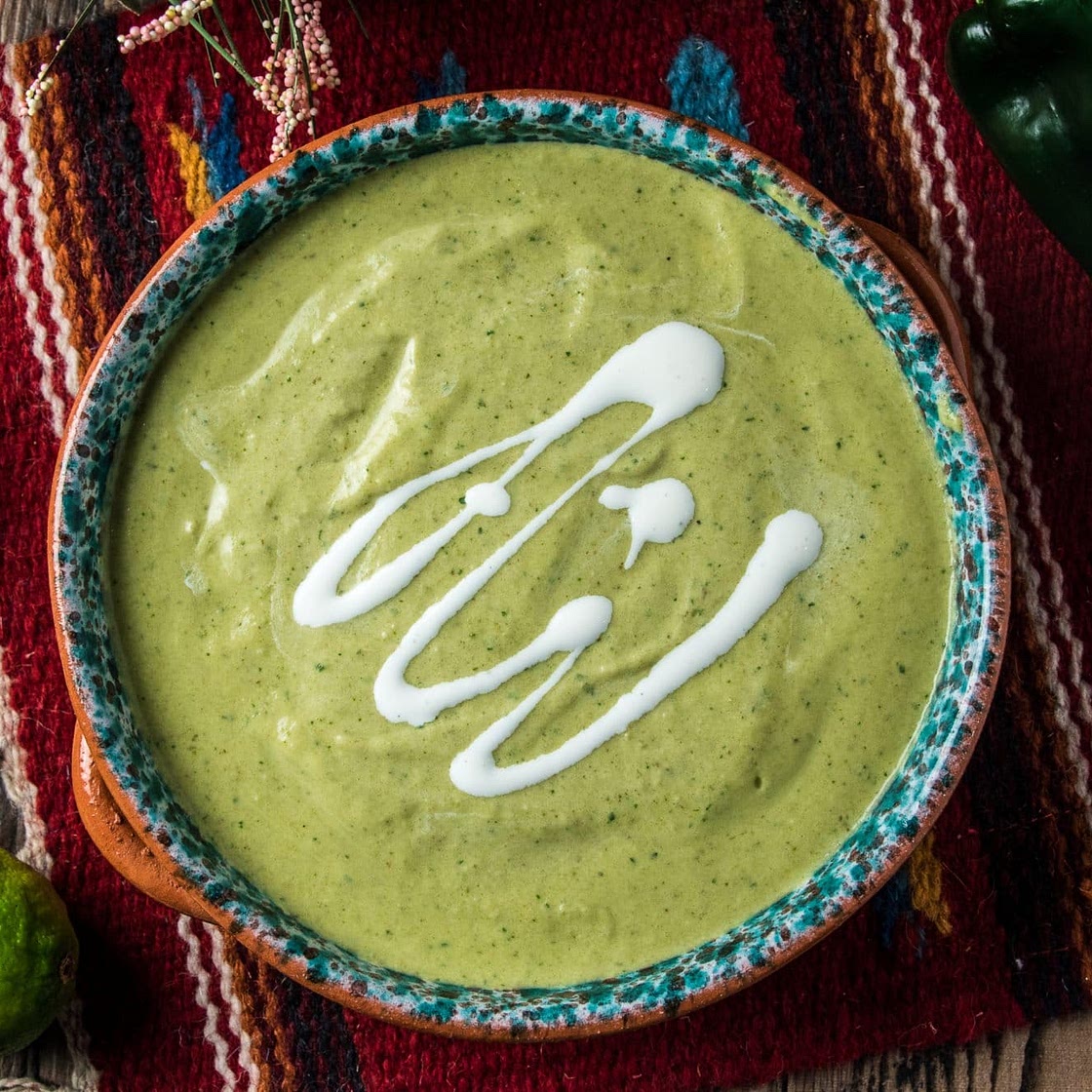 Keto Creamy Poblano Pepper Soup