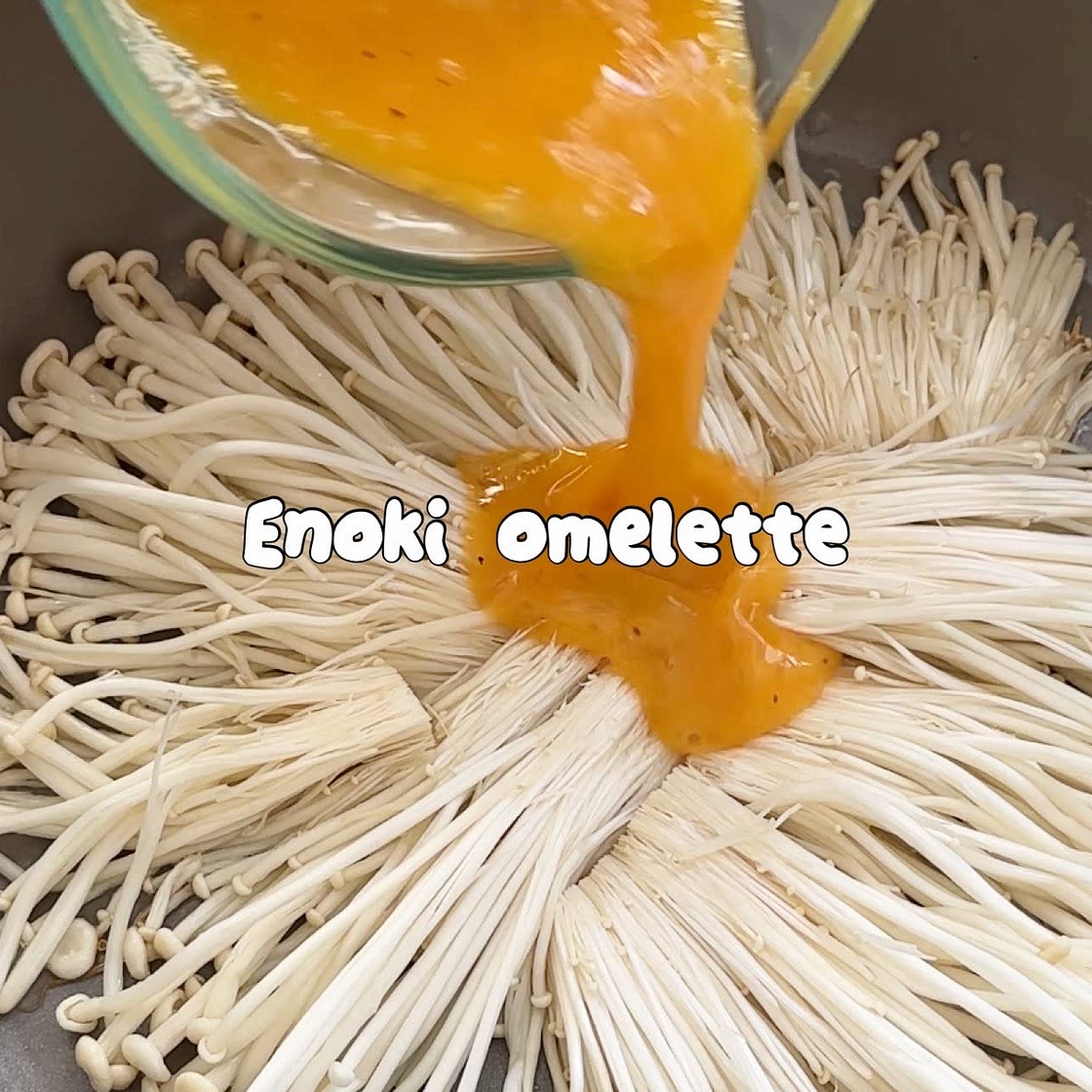 Enoki omelette 