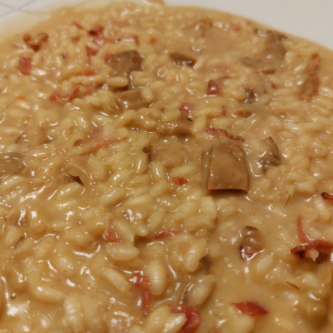 Risotto - Beer, speck, mushrooms, and fontina cheese