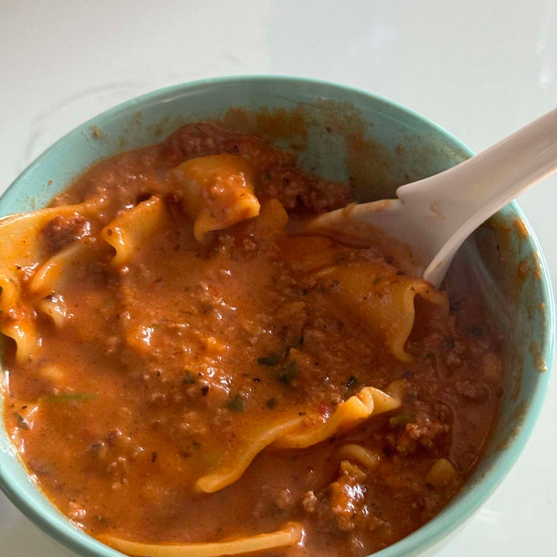Lasagna soup