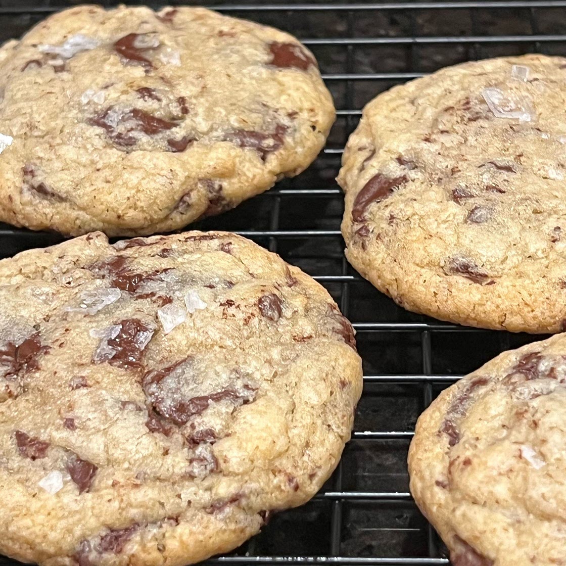 Gluten Free Salted Chocolate Chunk Cookies