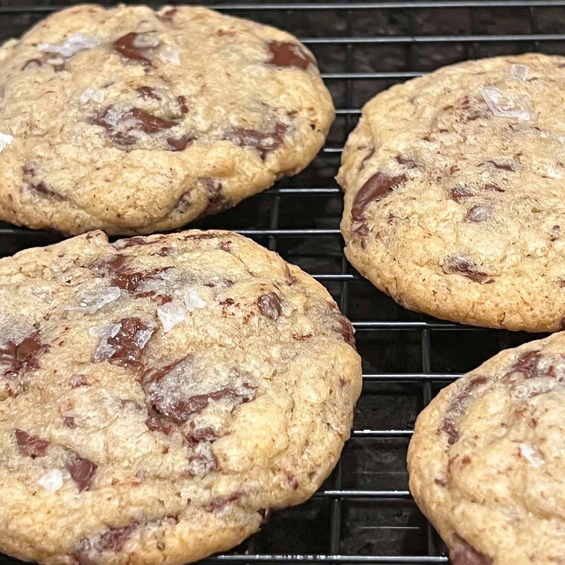 Gluten Free Salted Chocolate Chunk Cookies