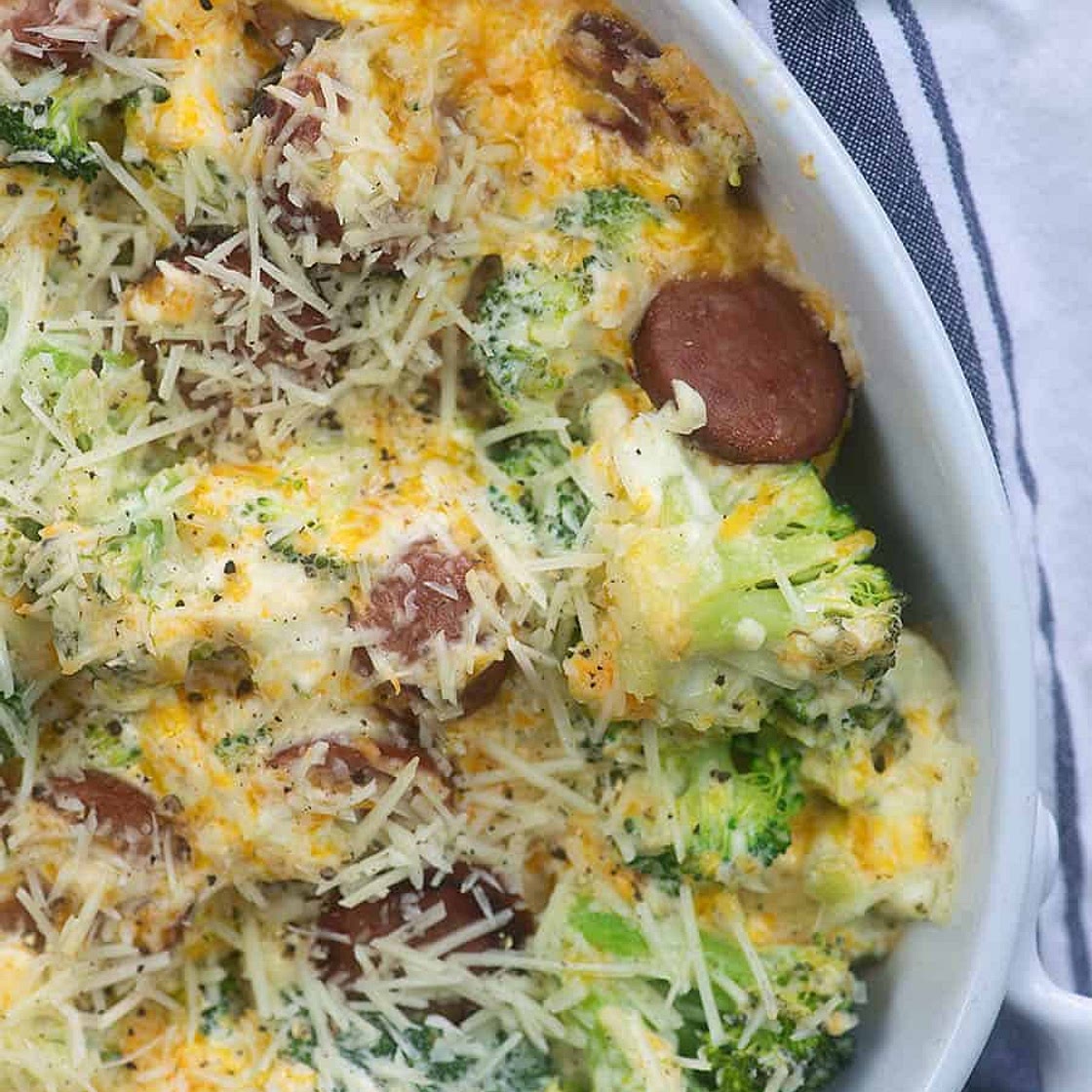 Cheesy Broccoli & Sausage Casserole