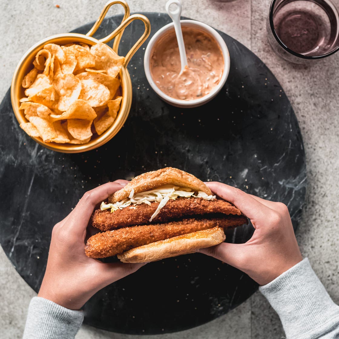 Crispy Fried Fish Sandwich