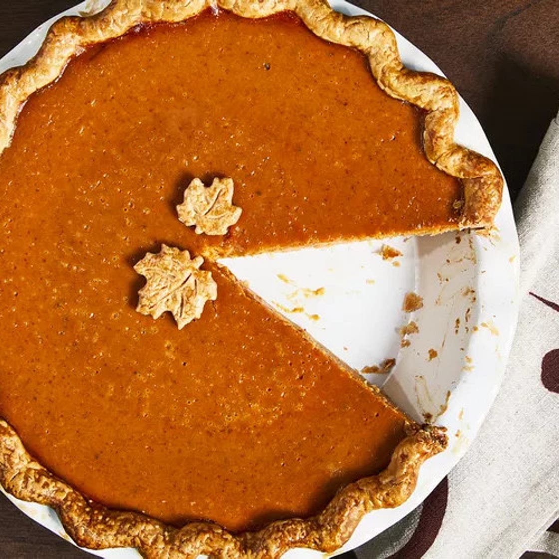 Homemade Fresh Pumpkin Pie