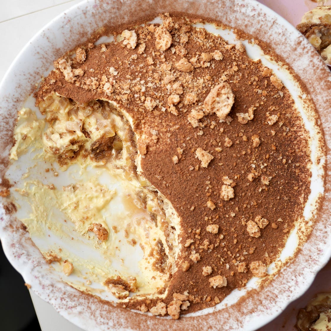 ITALIANO - Tiramisù con mele caramellate, cannella e amaretto