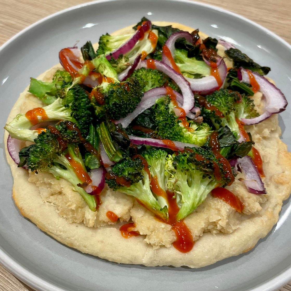 Cashew Spread Vegetable Flatbread