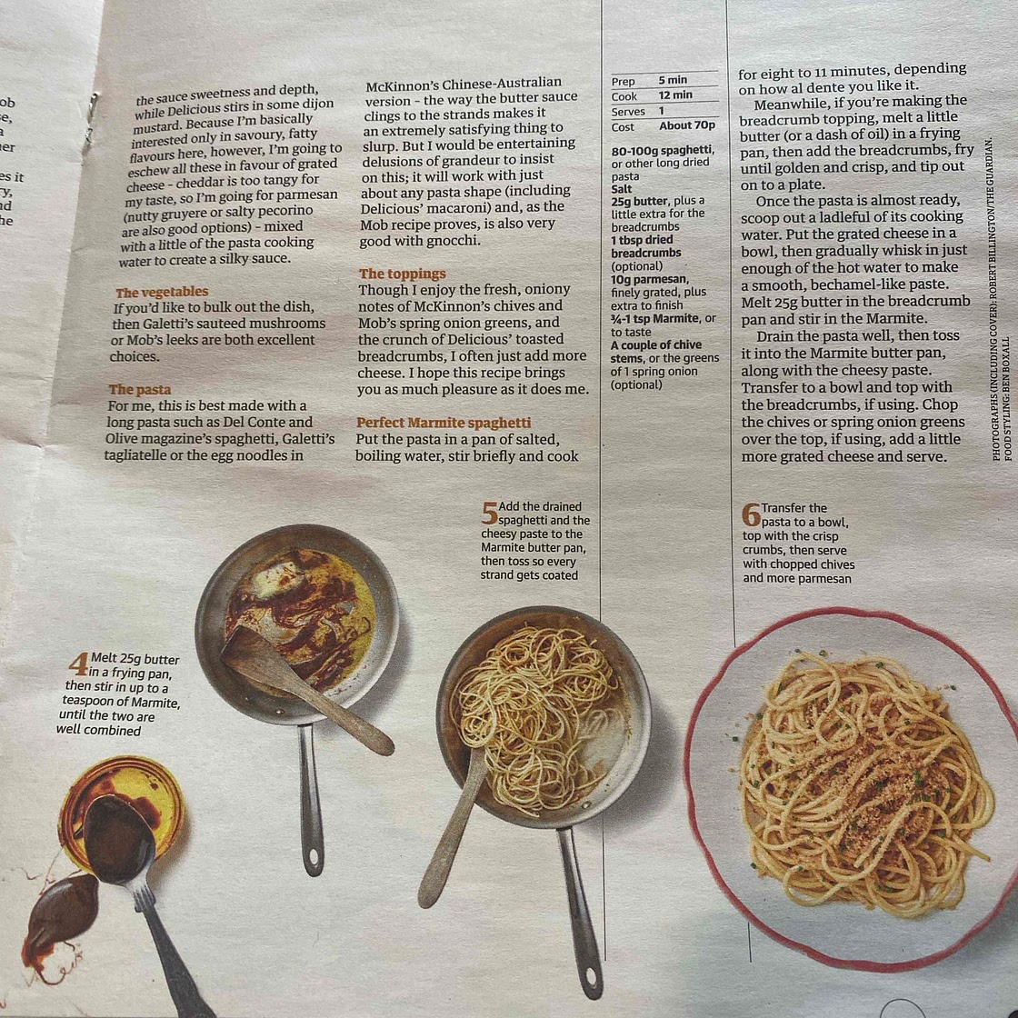 Marmite spaghetti 