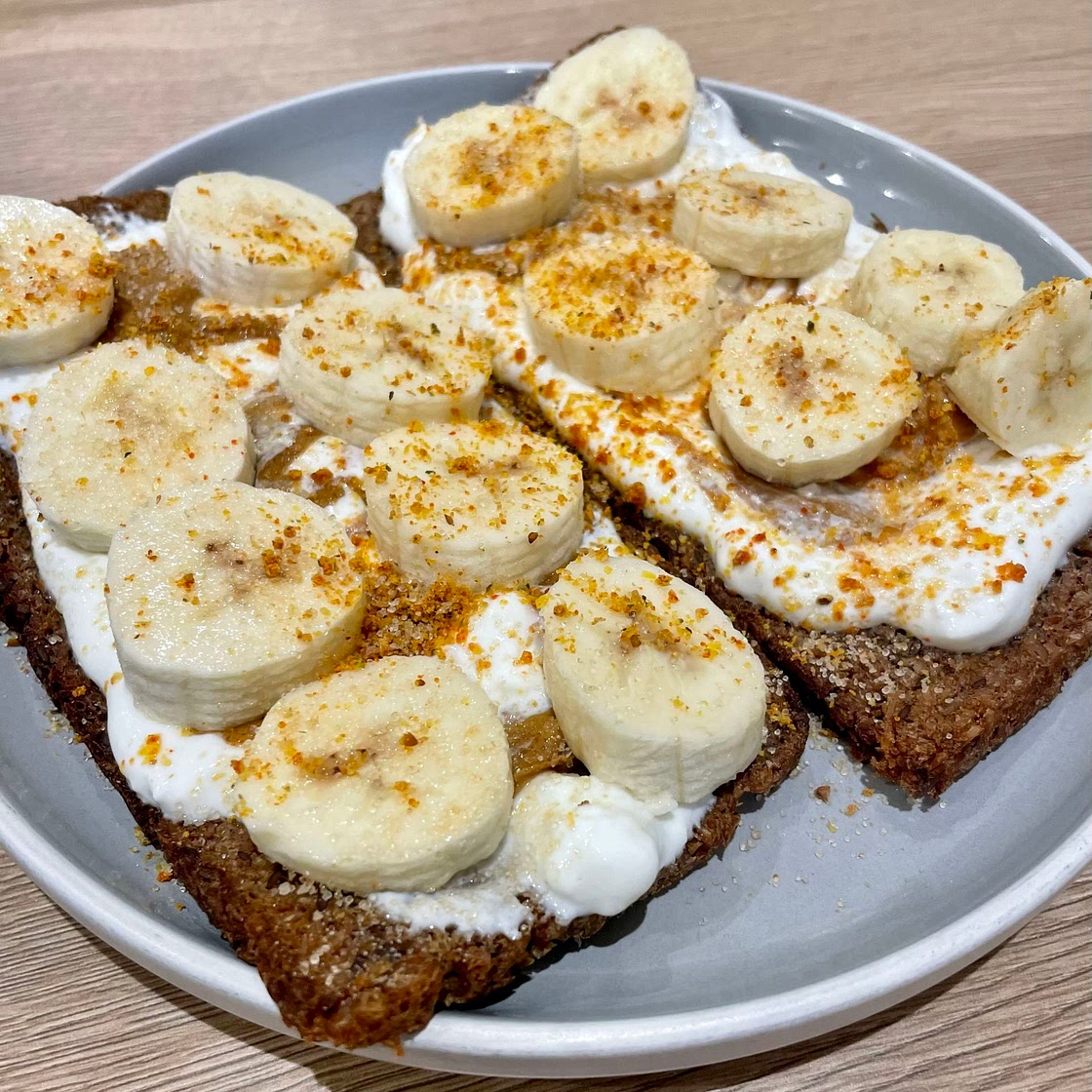 PB & Cottage Cheese on Toast