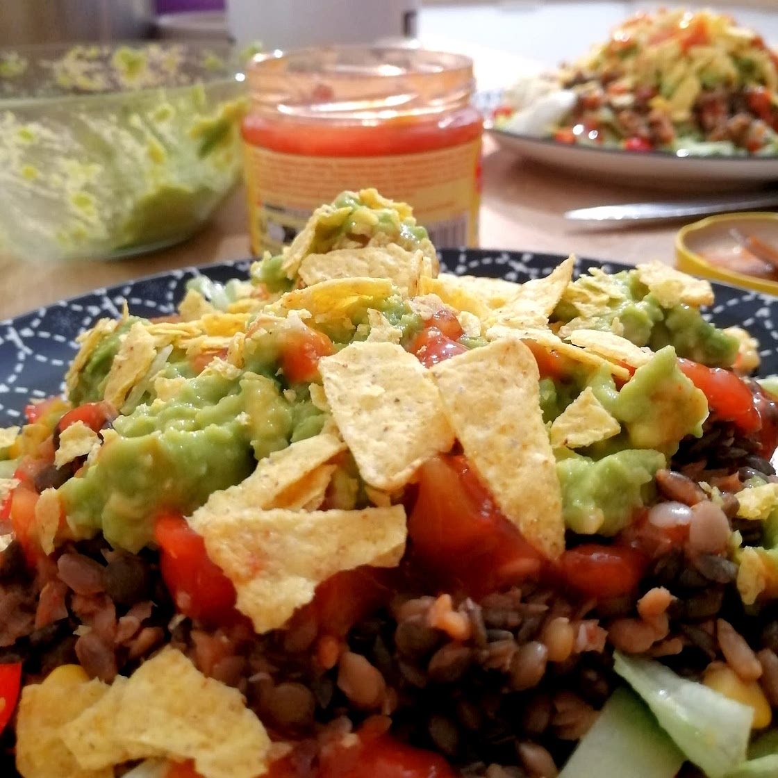 Lentil Taco Salad