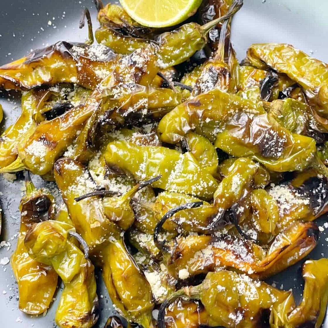 Easy Grilled Shishito Peppers