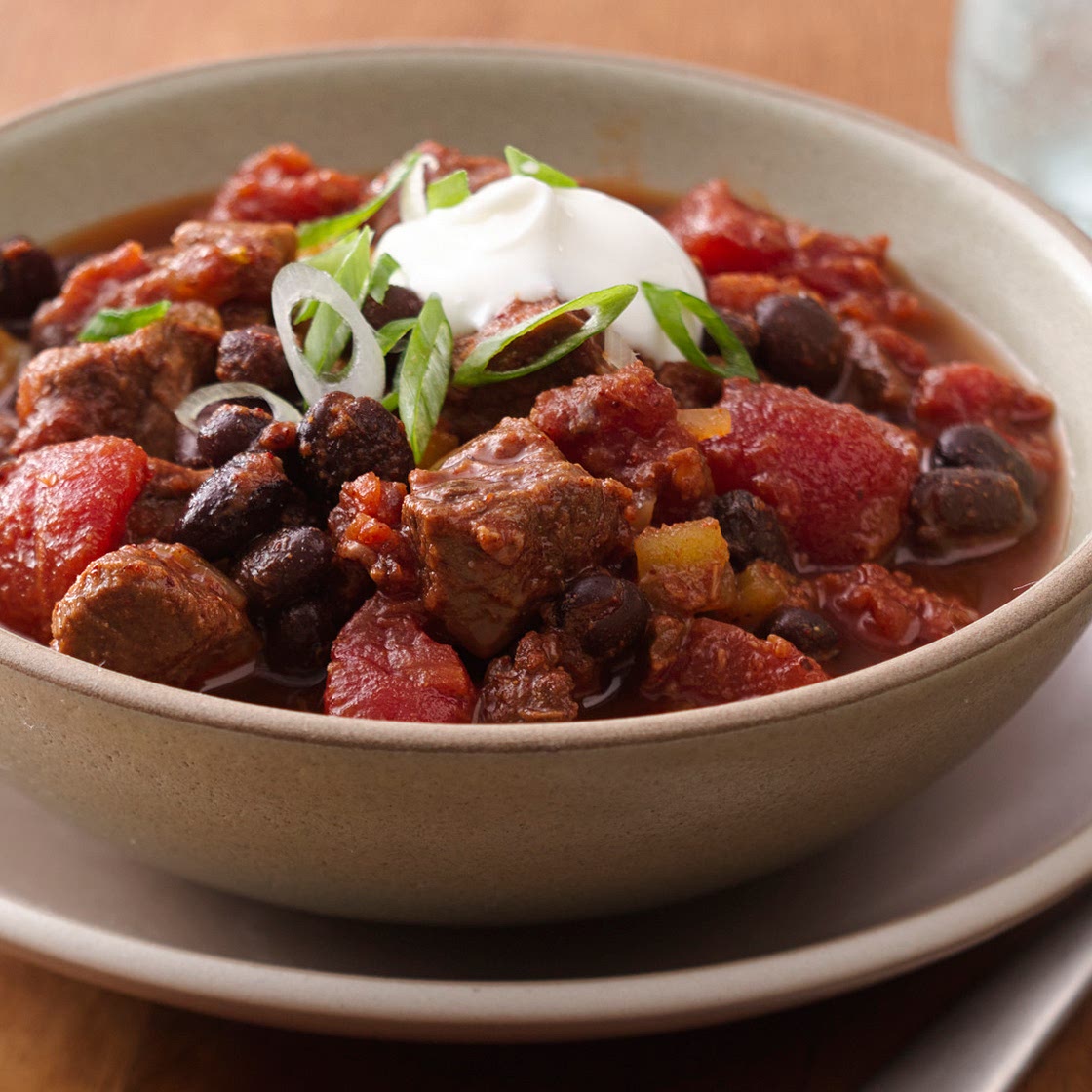 Slow-Cooker Steak and Black Bean Chili