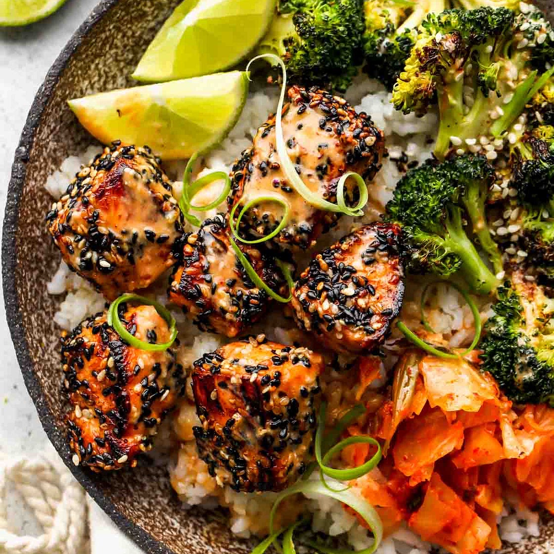 Instant Pot Salmon with Orange Ginger Sauce and Quinoa