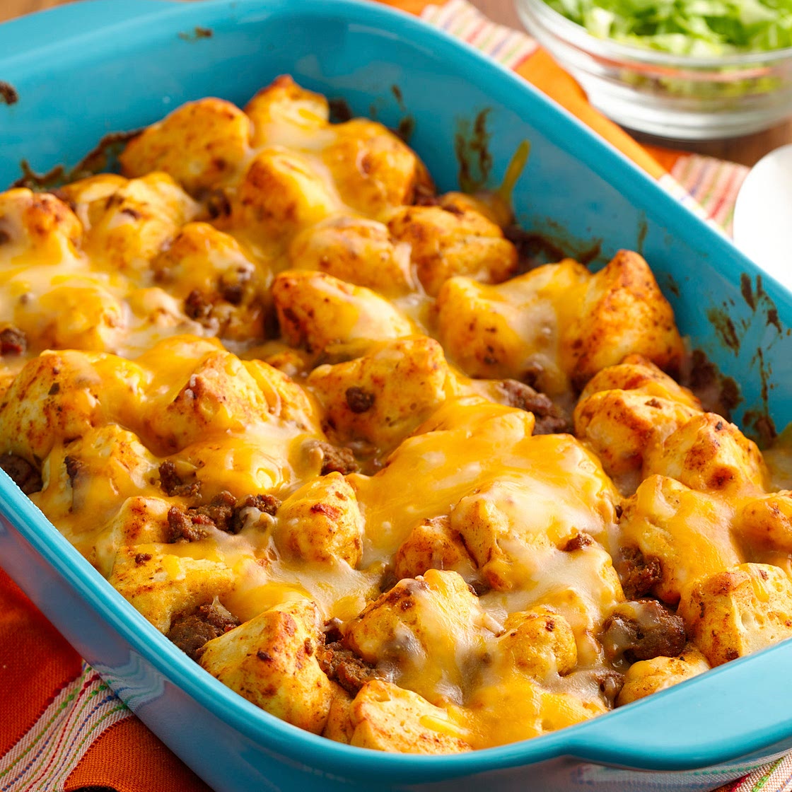 Cheesy Mexican Bubble-Up Bake