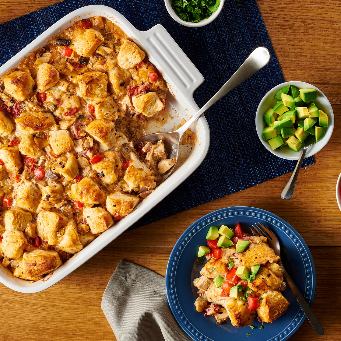 King Ranch Turkey Bubble-Up Bake