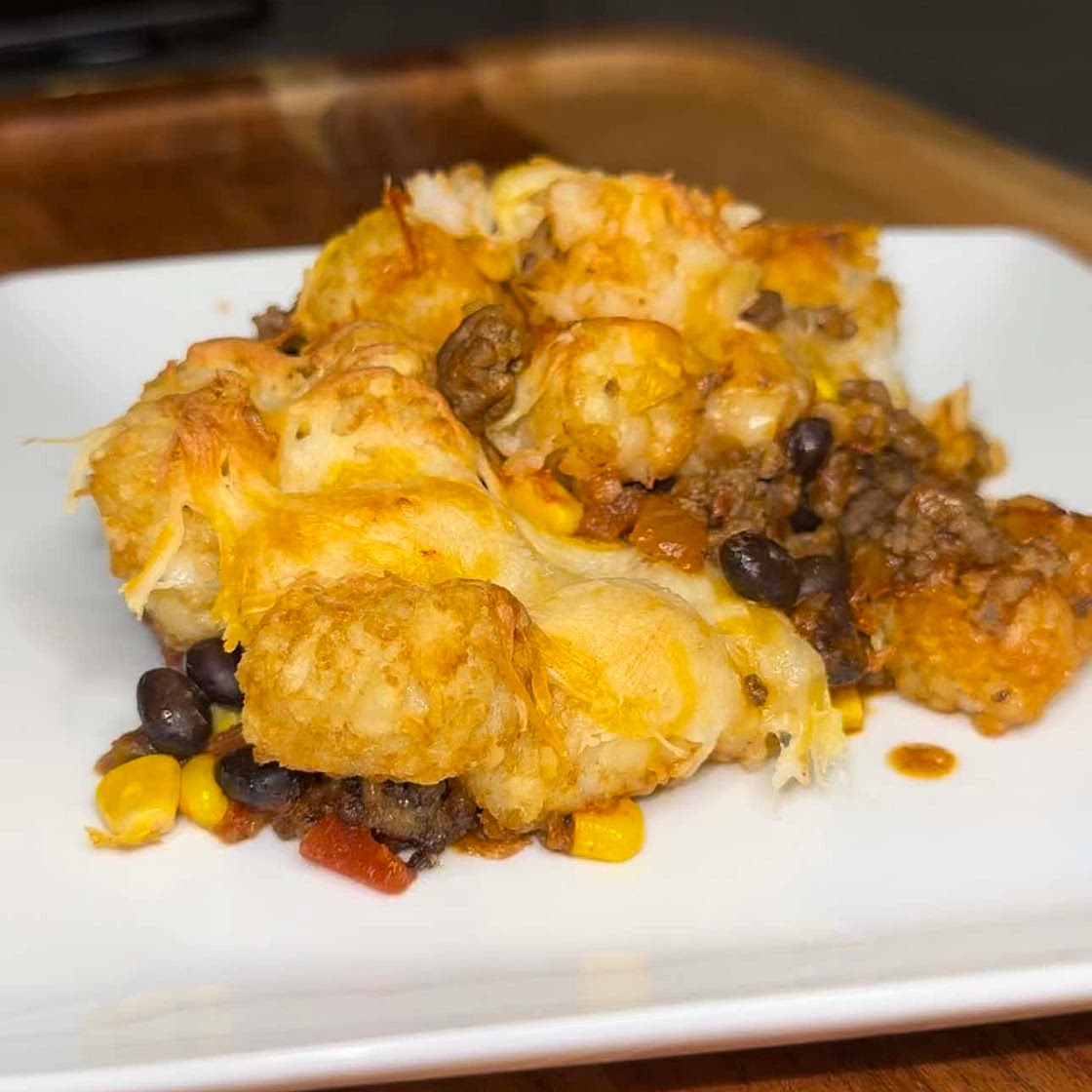 Tater Tot Taco Casserole