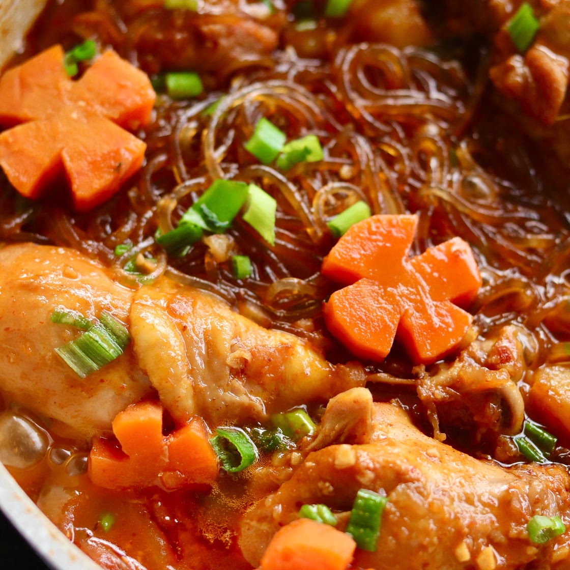 Spicy Korean Chicken Stew (Dakdoritang)