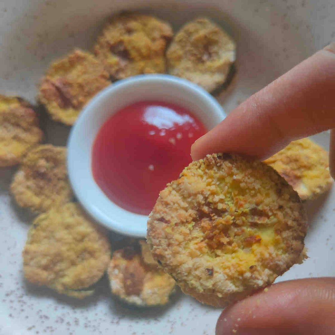 Air Fryer Cucumber Fritters (No Breading Quick Snack Recipe)