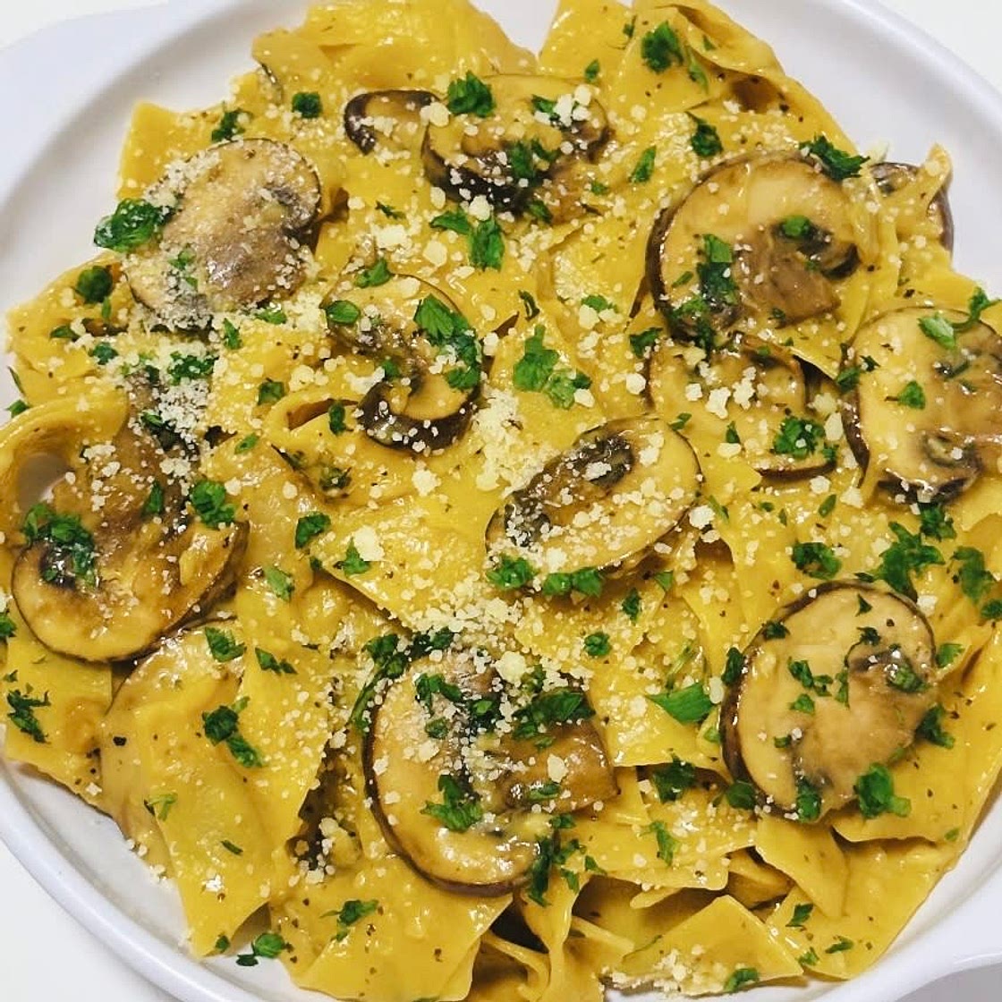 Mushroom Stroganoff with Pappardelle