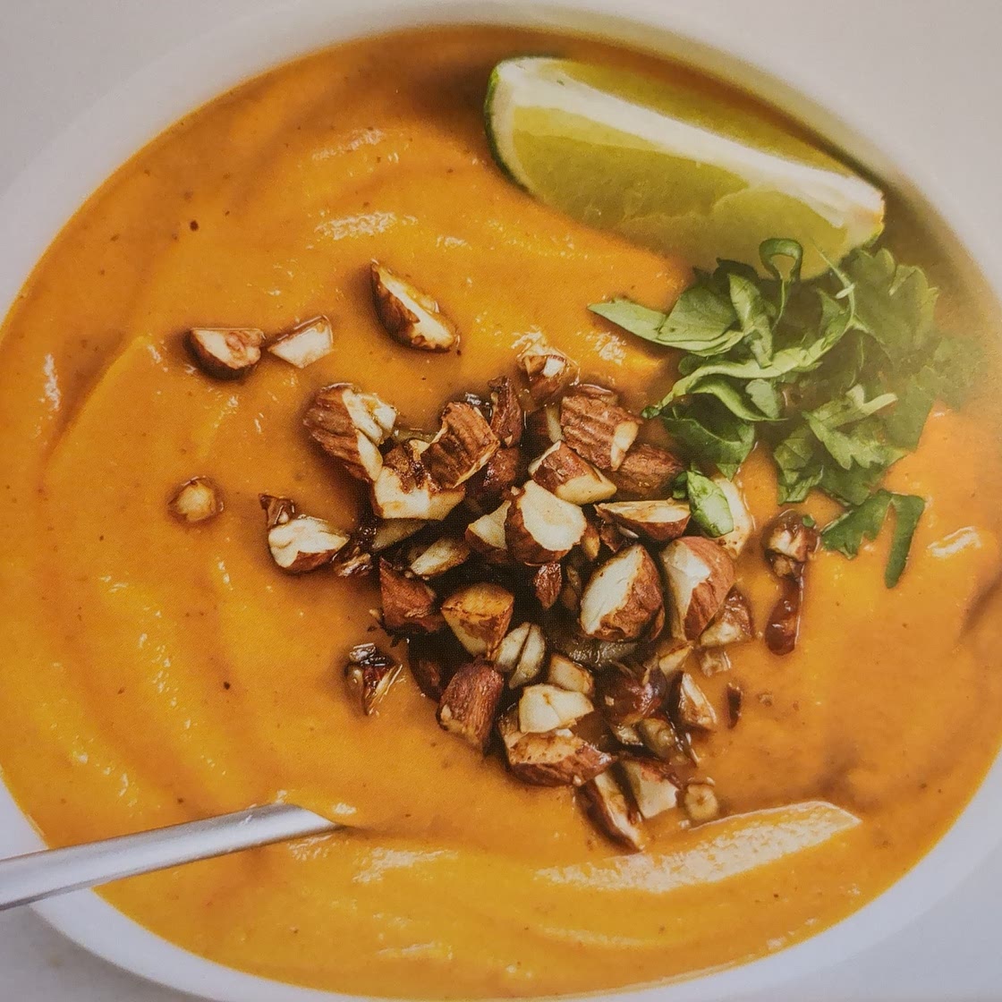 Creamy Thai carrot sweet potato soup