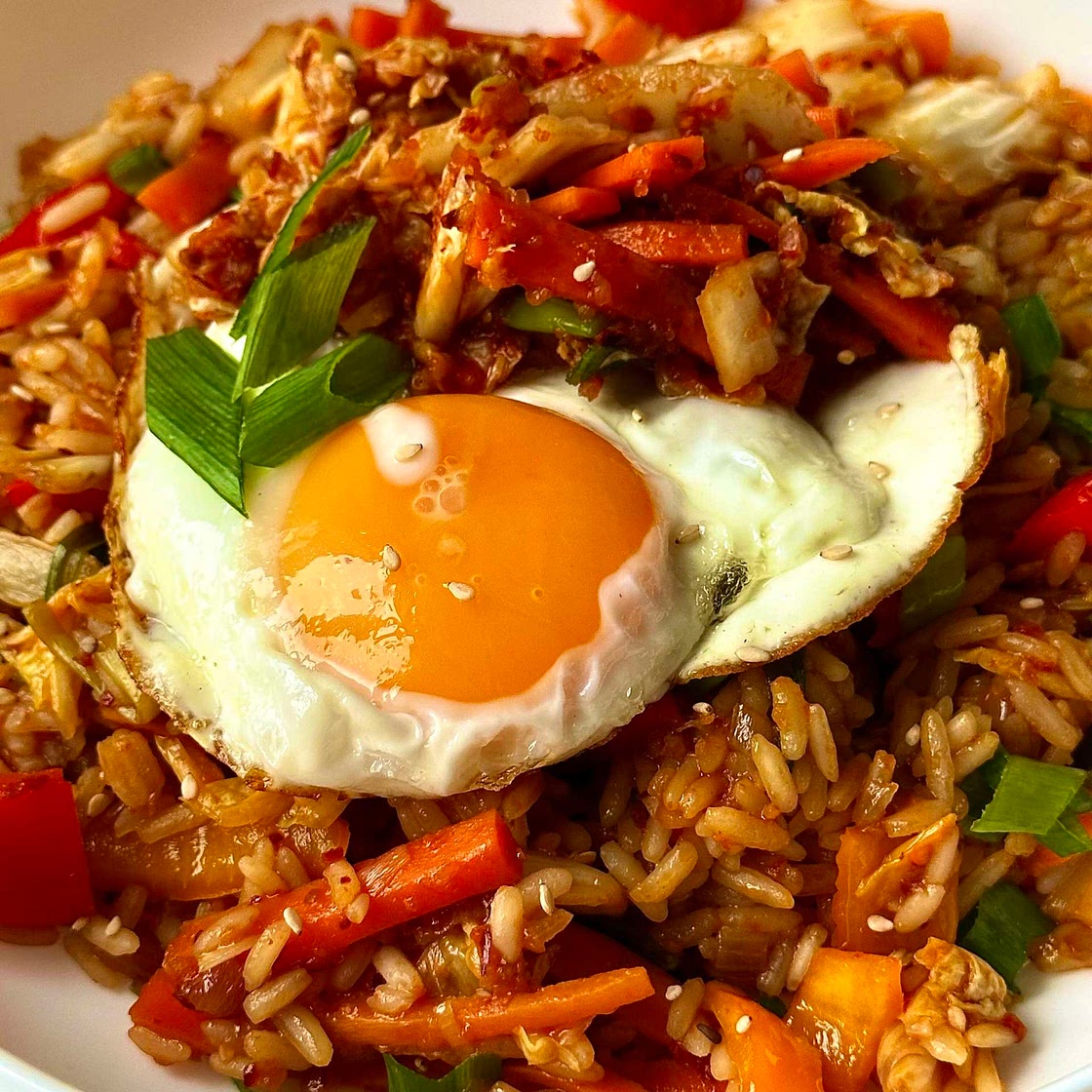 15 Minute Kimchi Fried Rice 