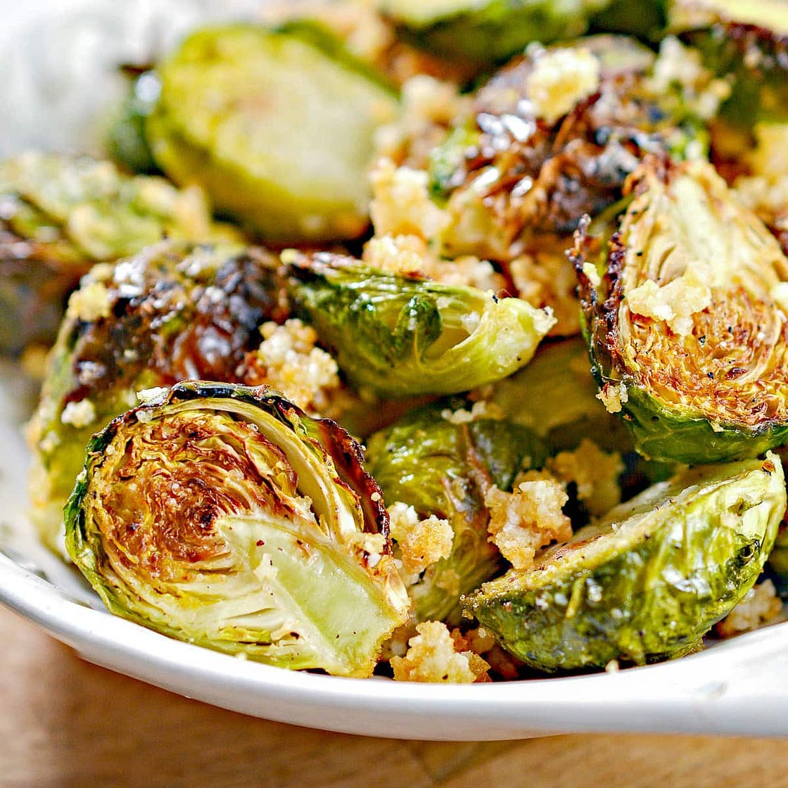 Garlic Parmesan Brussel sprouts * Air Fryer *