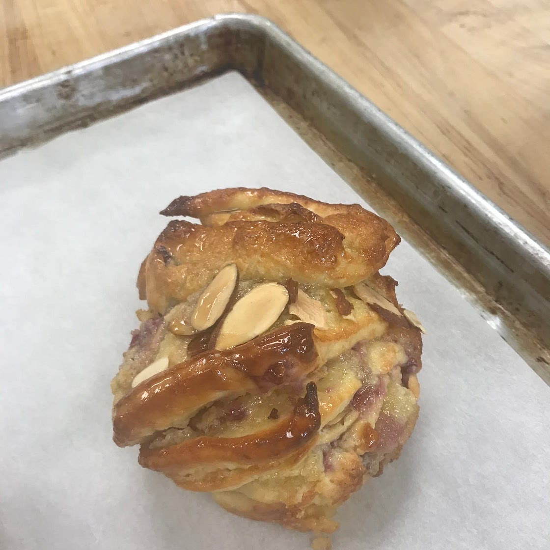 Almond Raspberry Babka