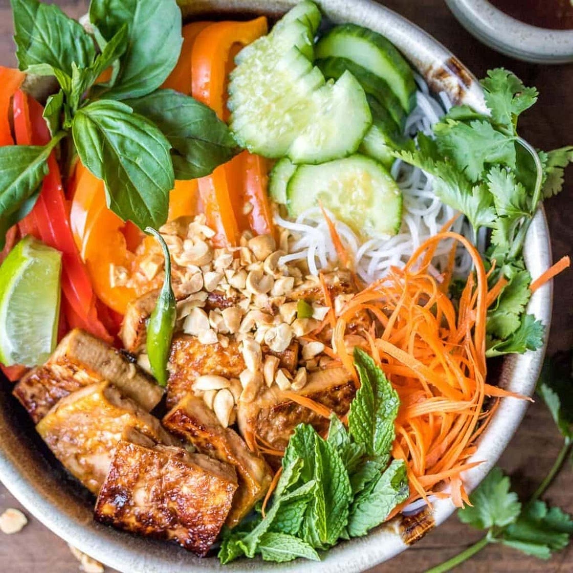 Vegan Bún Chay Recipe (Vietnamese Noodle Salad Recipe)