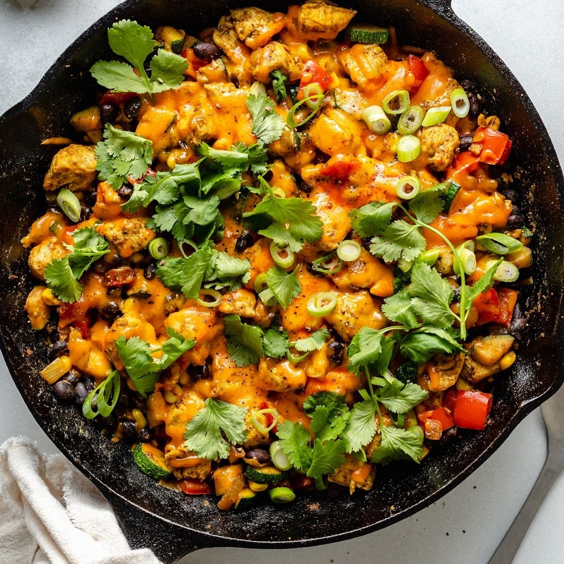 One Pan Sazon Skillet Chicken