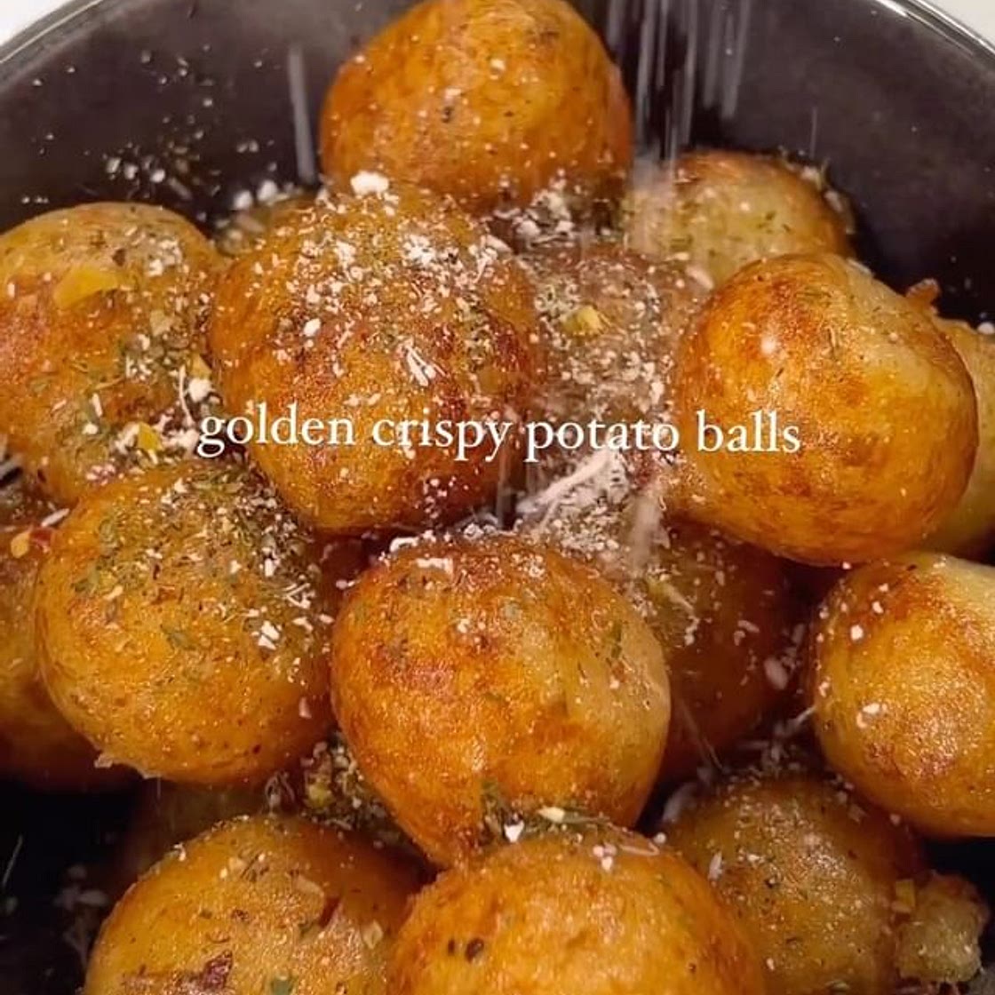 Golden Crispy Potato Balls
