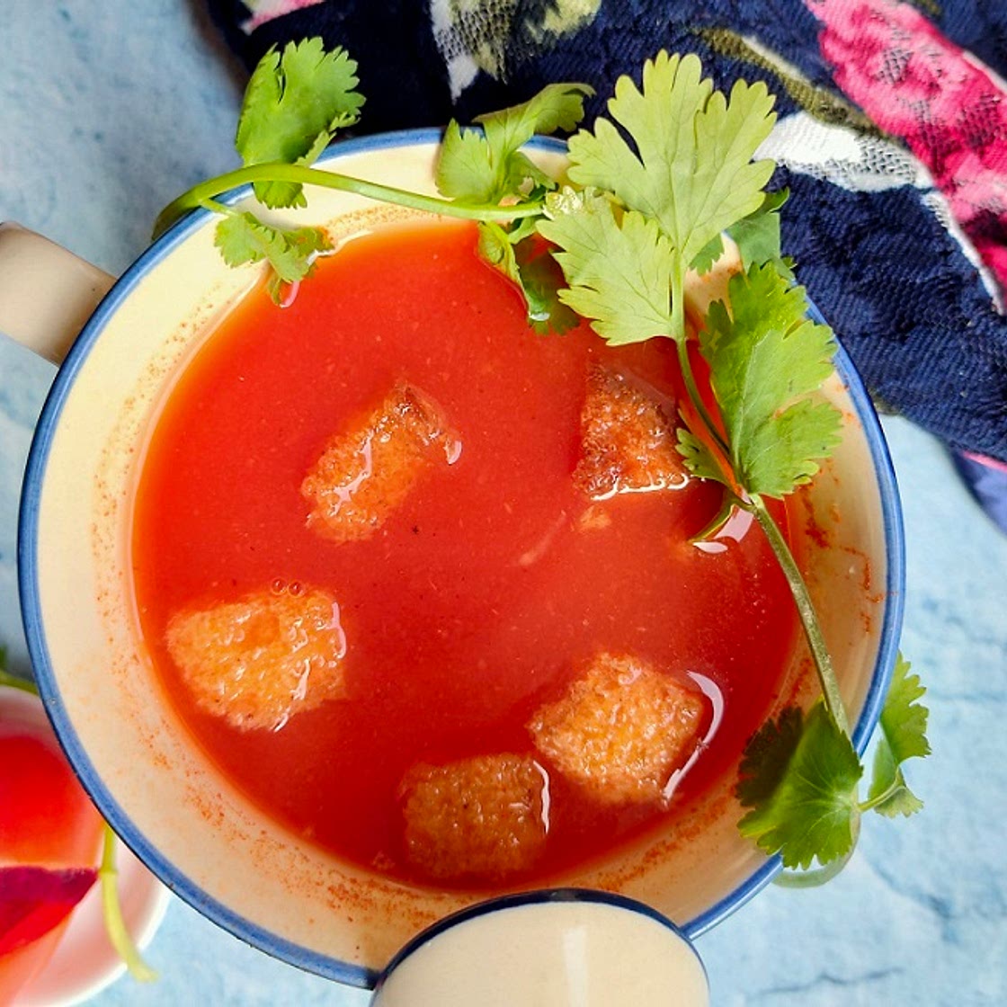 Healthy Tomato Soup Recipe { Vegan No-Oil Diet Soup}