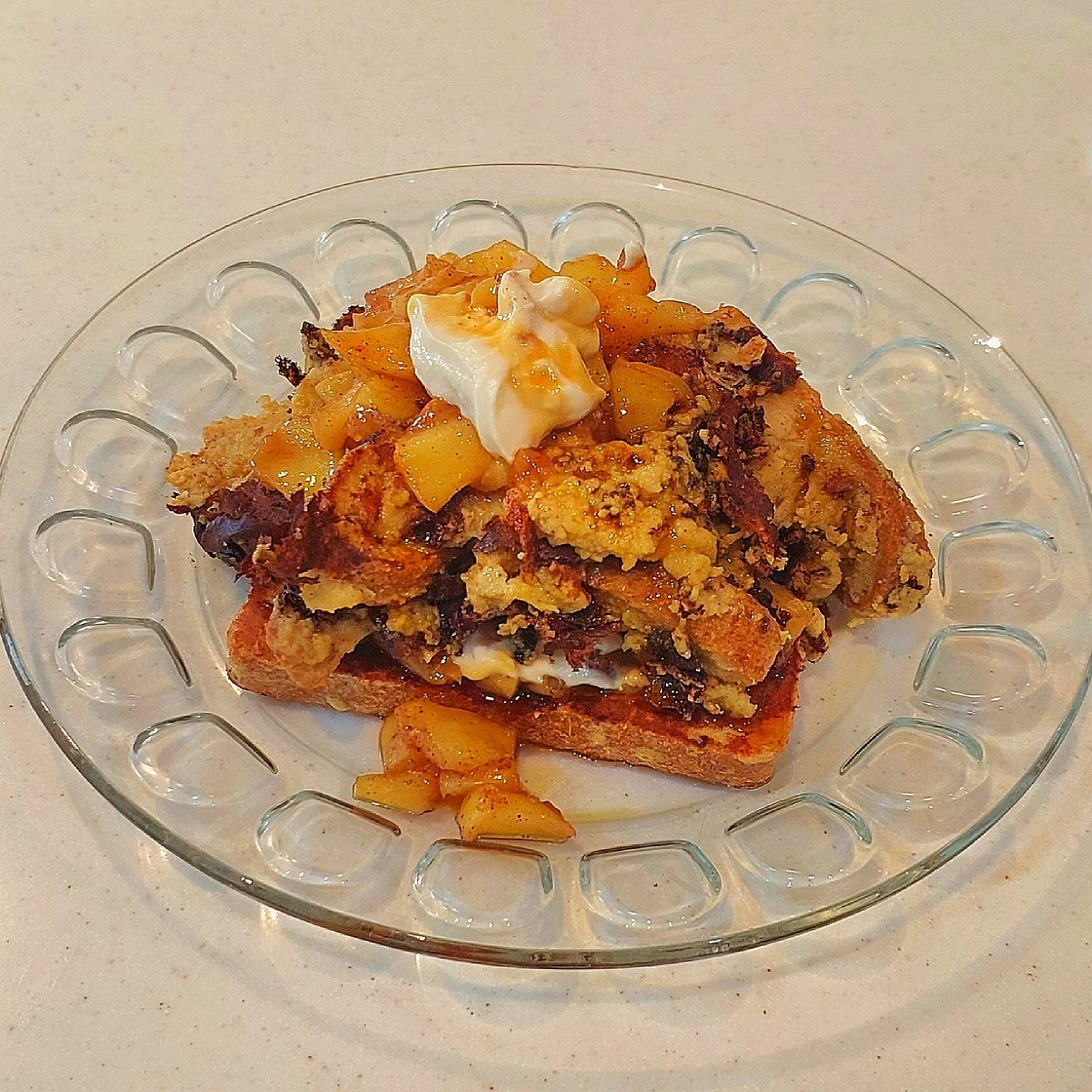 HIGH PROTEIN APPLE PIE FRENCH TOAST🍞