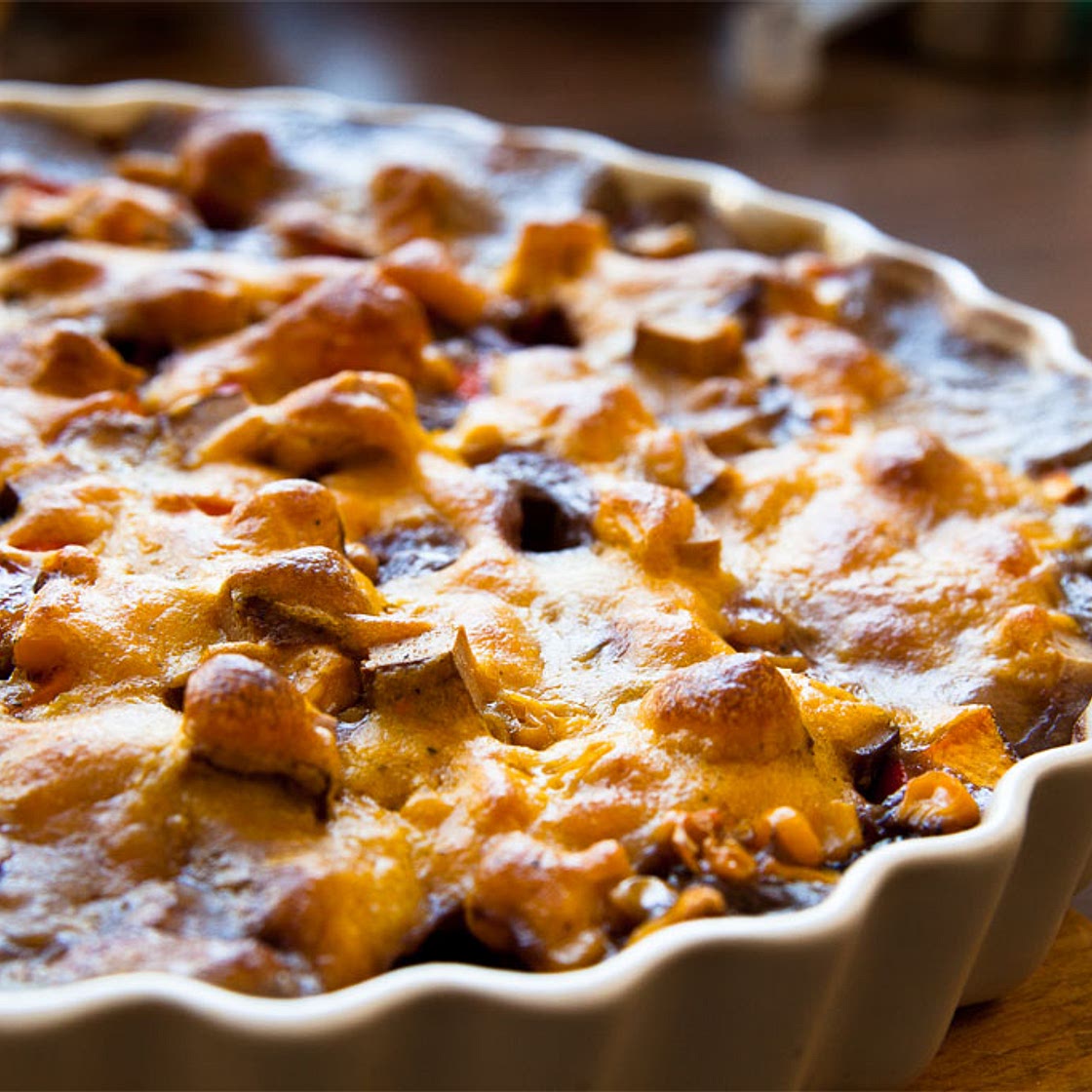 Kürbisauflauf vegan überbacken - Veganer Foodblog aus Hamburg ge