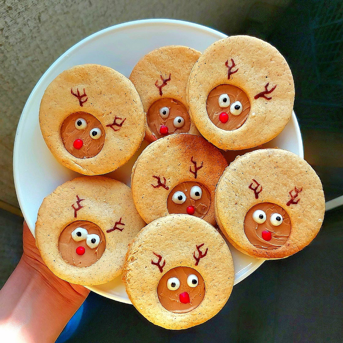 PB FILLED REINDEER COOKIES🦌🎄