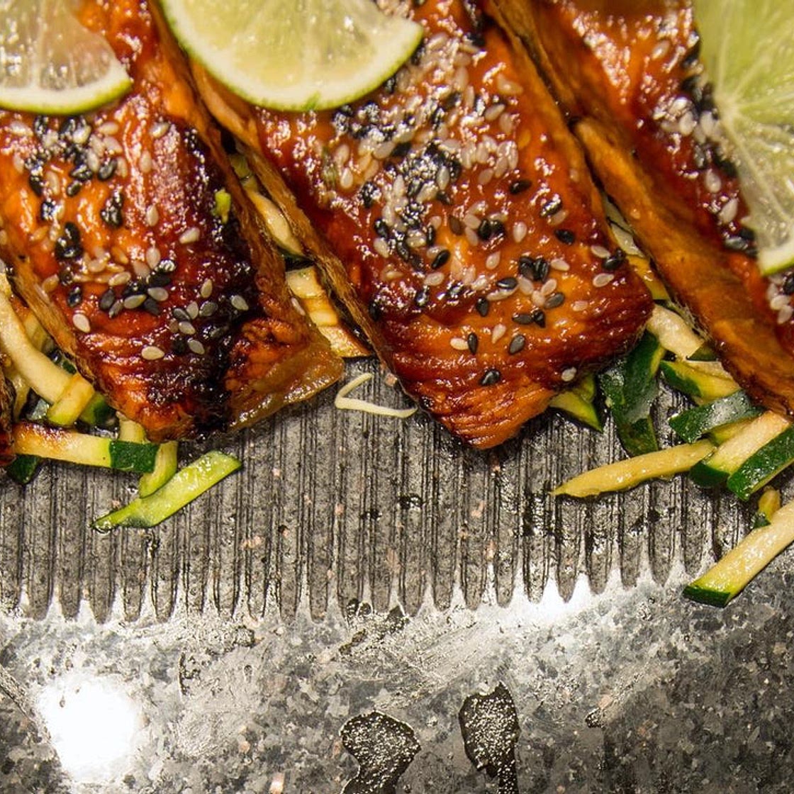 Sweet, Spiced Rosemary and Maple Salmon