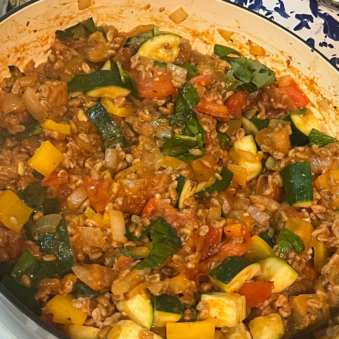 Ratatouille with Farro