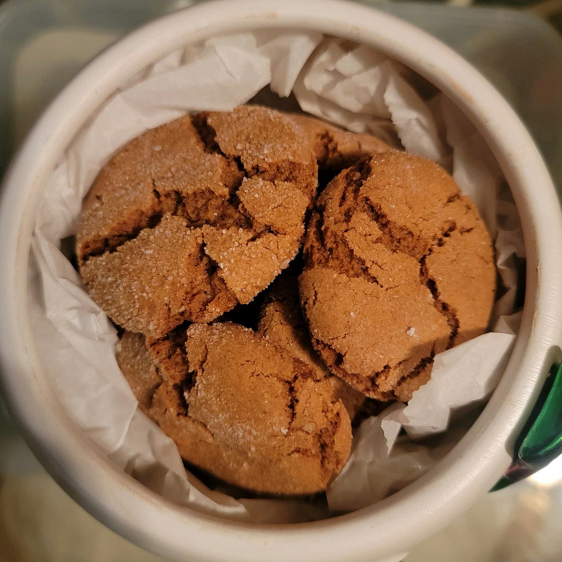 Chewy Ginger Molasses Cookies
