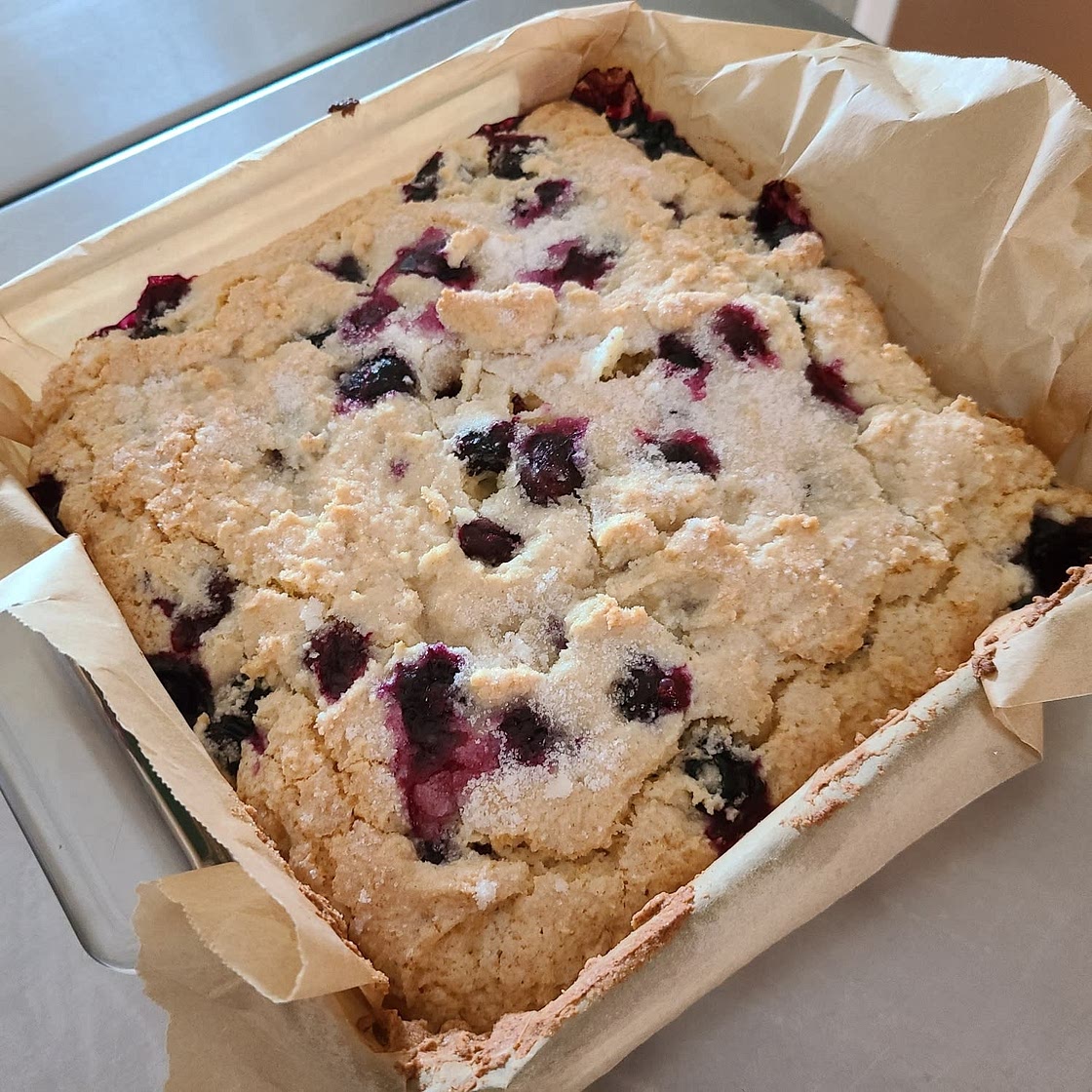 Buttermilk Blueberry Breakfast Cake